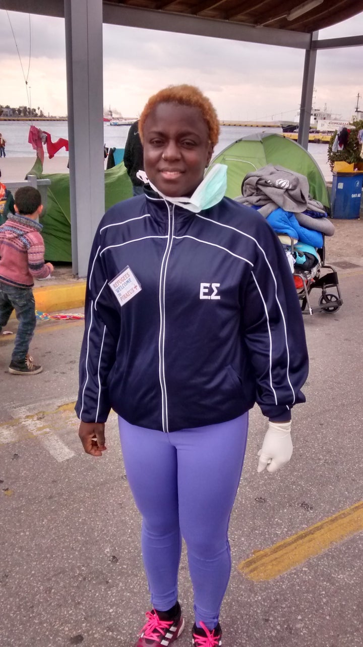 Yaseen Tounkara has been volunteering at a kitchen in Piraeus, where she cooks and prepares food with the Piraeus Initiative For the Support of Migrants and Refugees.