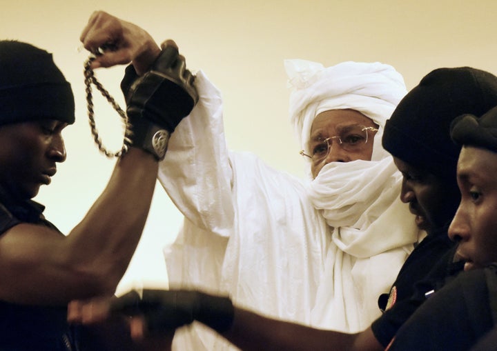 On the first day of his trial in 2015, Habré scuffled with security guards and yelled at the judges. After that, he refused to speak.