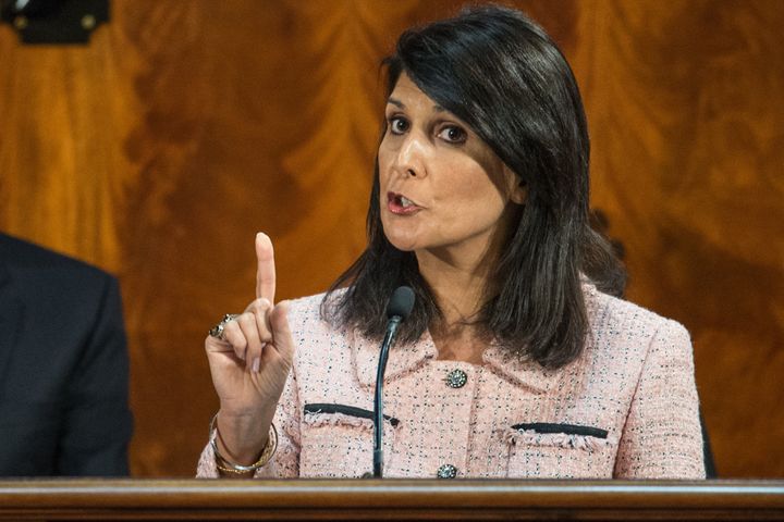 South Carolina Gov. Nikki Haley (R) warned that the type of rhetoric coming from Donald Trump can lead to violence.