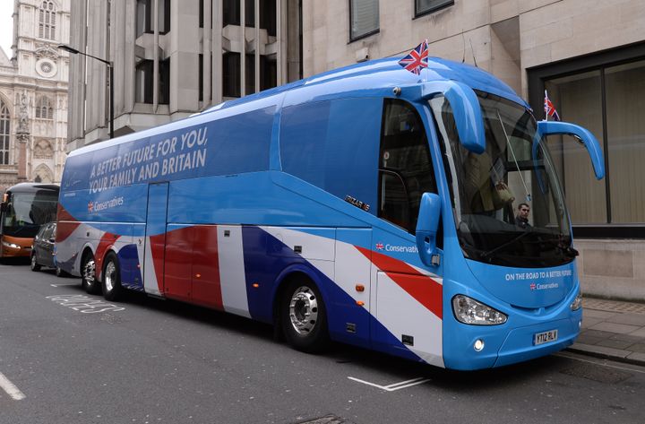 The Conservative Party general election 'battle bus'