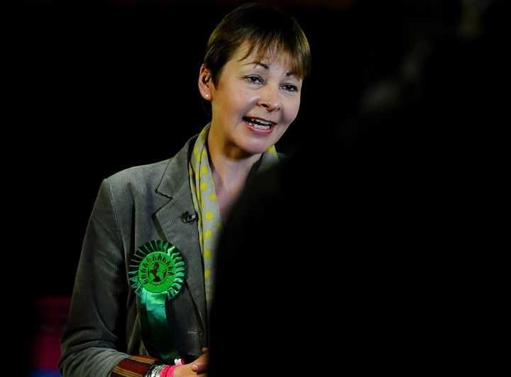 <strong>Caroline Lucas was accused by Cathy Newman of 'classic feminine self-doubt' when she vowed to share the role of Green party leader</strong>