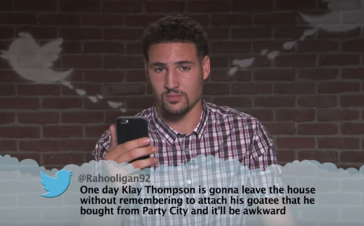 The jury's out on whether Klay Thompson's beard is cool or not -- tipping dangerously close to "not."