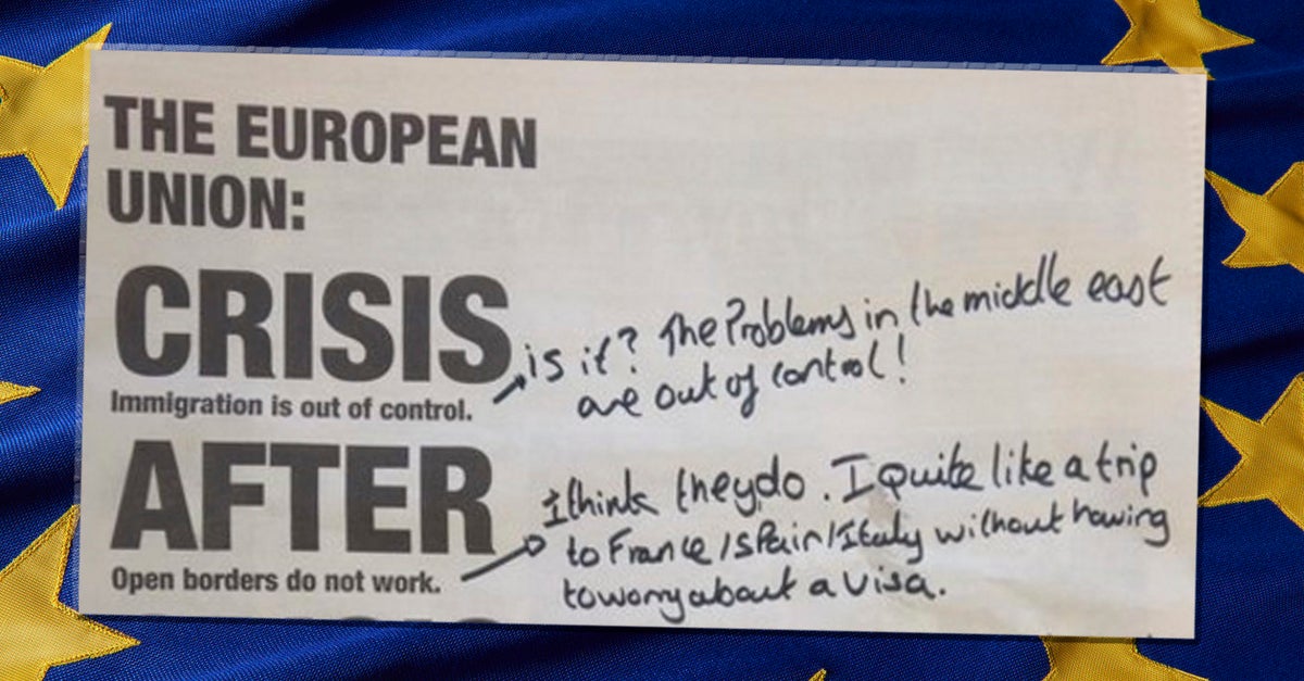 Grassroots Out's EU Referendum Campaign Poster 'Corrected ...