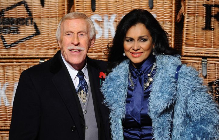 Bruce Forsyth with wife Wilnelia, who will be forced to go it alone on Wednesday due to her husband's continuing recovery