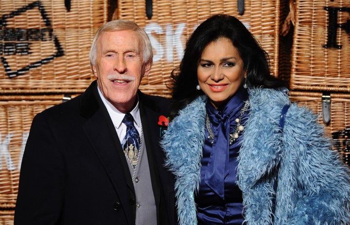 Bruce Forsyth with wife Wilnelia, who will be forced to go it alone on Wednesday due to her husband's continuing recovery