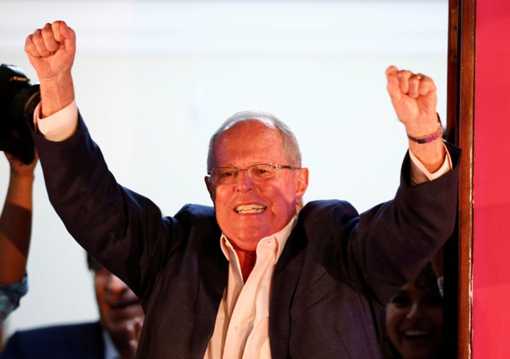 Peruvian presidential candidate Pedro Pablo Kuczynski held 50.5 percent of the vote in the presidential election as of Monday morning.