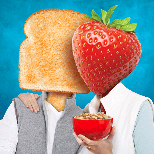 When your mom is a strawberry and your dad is a toast.