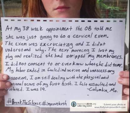 An image from the #BreakTheSilence campaign.