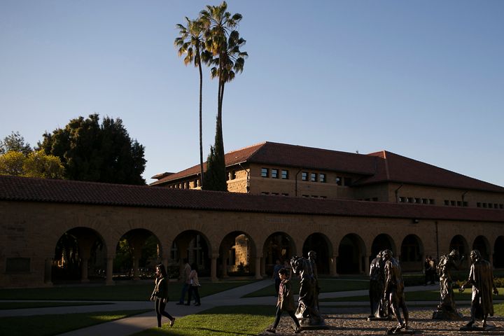 Turner withdrew from Stanford (pictured) after his arrest 