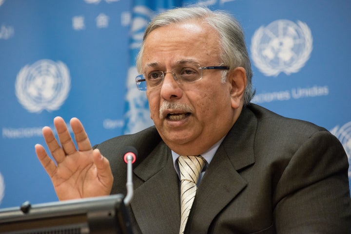 Saudi Arabia's U.N. Ambassador Abdallah Al-Mouallimi, pictured here in March, said the coalition had been "wrongly placed on