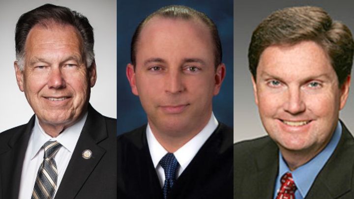 Orange County California's Trio of Corruption (Rackauckas left, Steiner center, Whitaker right)