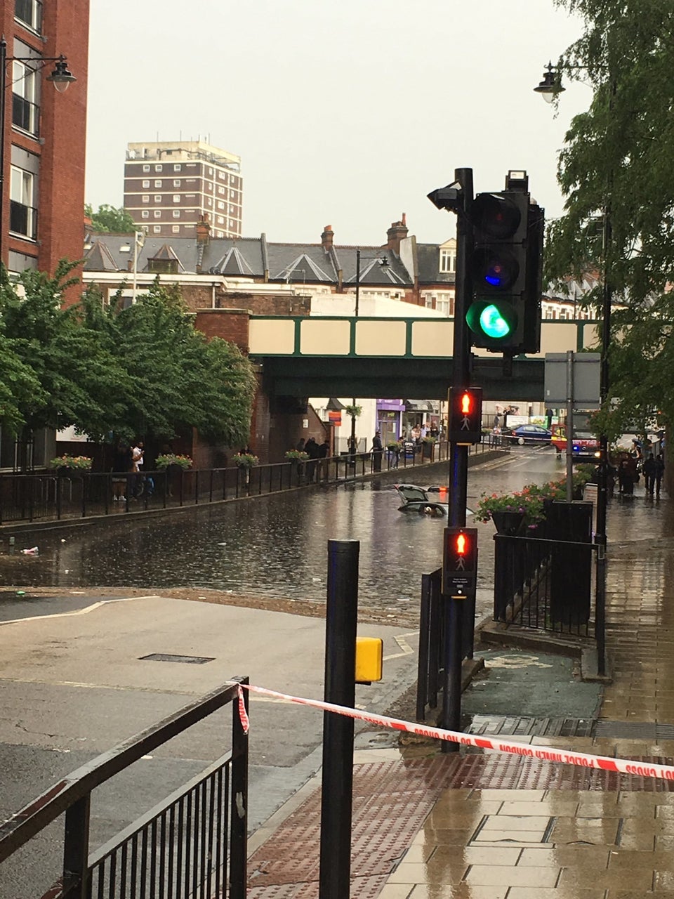 Wallington Flash Floods In London Caused By Torrential Rain Submerge ...