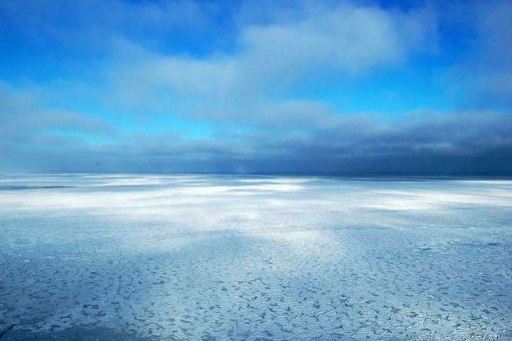 Sea ice on Hudson Bay near Cape Churchill. A proposed northern corridor would connect isolated portions of northern Canada to the Atlantic and Pacific oceans, the Beaufort Sea, Hudson Bay and the St. Lawrence Seaway.