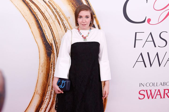 Lena Dunham attends the 2016 CFDA Fashion Awards at the Hammerstein Ballroom on June 6, 2016 in New York City.