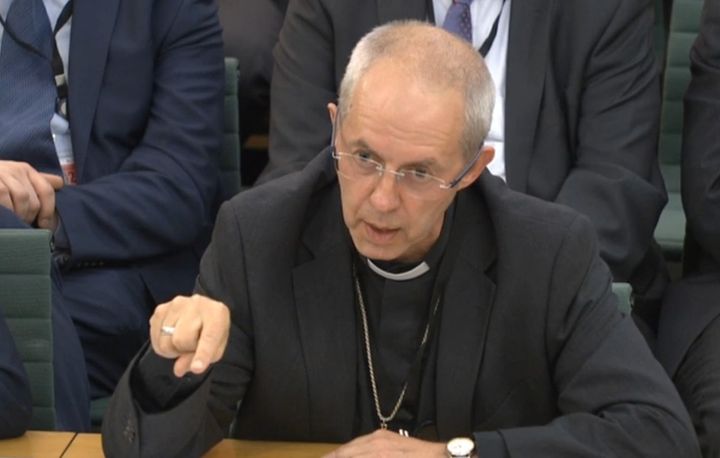 The Archbishop of Canterbury before the Home Affairs Committee
