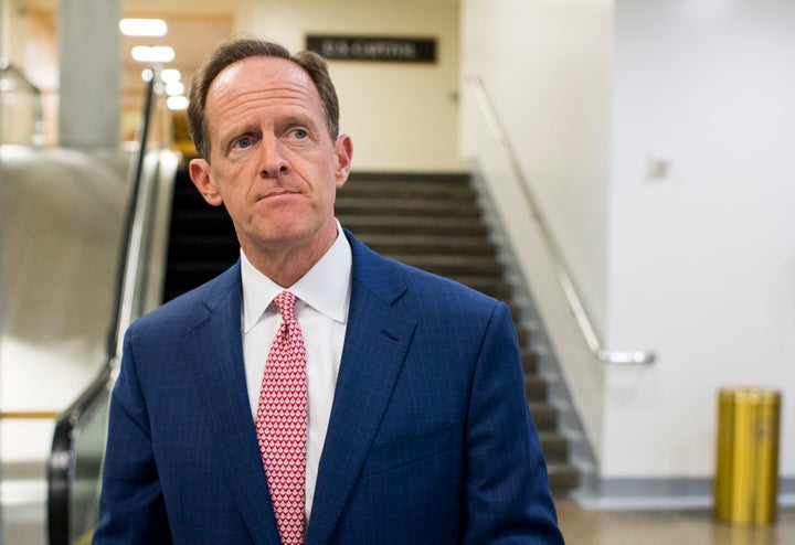 Sen. Pat Toomey (R-Pa.) says Trump's attacks on a judge's Mexican heritage are "outrageous" and "absolutely ridiculous." But hey, Toomey didn't say them, so there's nothing to see here.