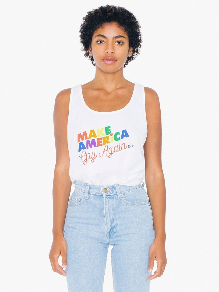 American Apparel's new Pride line was produced in partnership with the Human Rights Campaign and the Ally Coalition. 