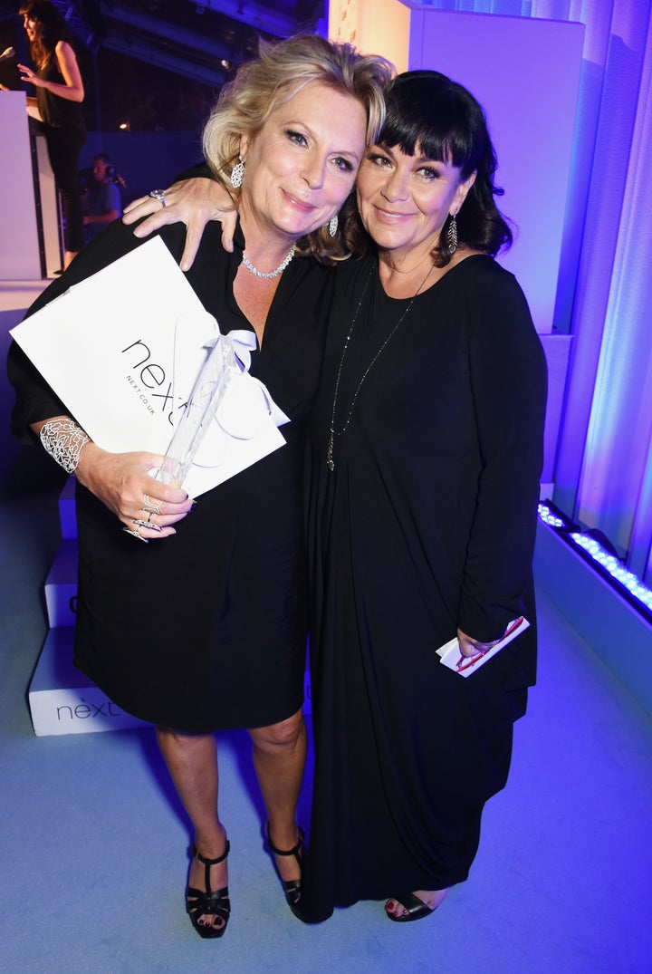 Jennifer was presented her award by comedy partner Dawn French