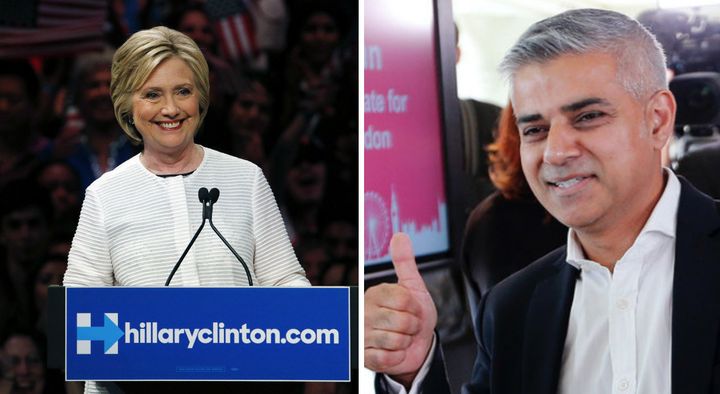 Sadiq Khan was quick to congratulate Clinton