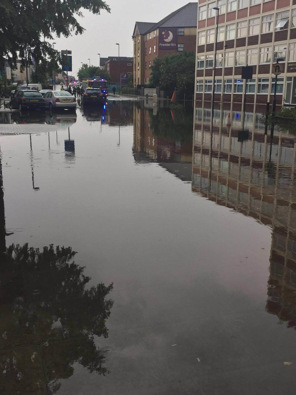 Wallington Flash Floods In London Caused By Torrential Rain Submerge ...