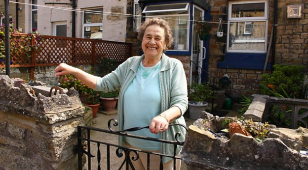 June at her home in Skipton.