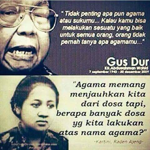 A pair of anti-extremist memes. The top quote reads, "It's not important what your religion is ... if you do something g