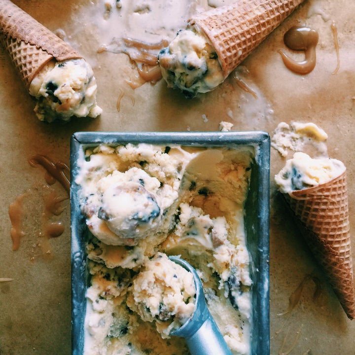 Salted Caramel Brown Butter Blondie Ice Cream