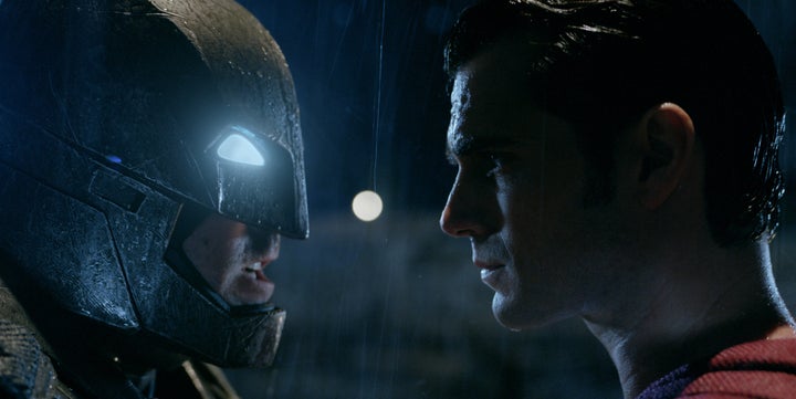 Ben Affleck and Henry Cavill star in "Batman v Superman: Dawn of Justice."