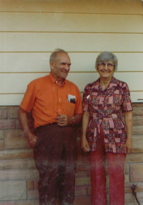 Grand-Daddy and Grandma Elsie sometime in the 1970s