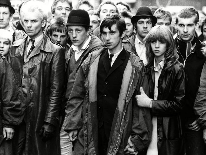 Sting, Mark Wingett, Phil Daniels and Leslie Ash in the 1979 film