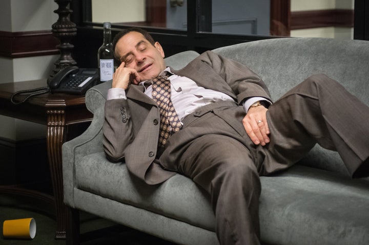 Tony Shalhoub plays Sen. Red Wheatus, a badly behaved Republican from Maryland.