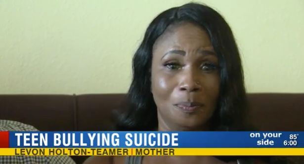 Levon Holton-Teamer broke down as she discussed her daughter's death 