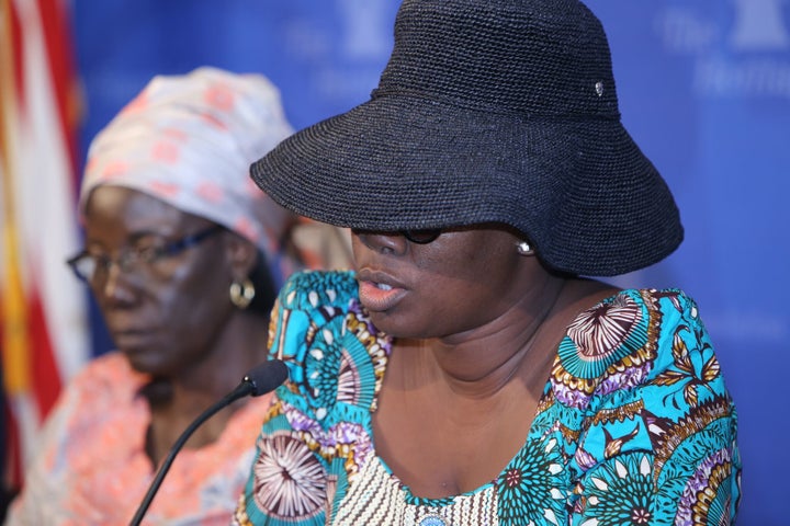 <i>Mary, the mother of one of Nigeria's kidnapped Chibok girls, shares her story for the first time in Washington DC&nbs