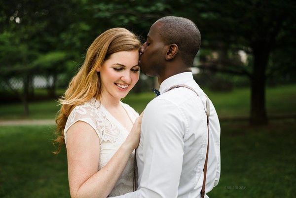 black couple interracial married