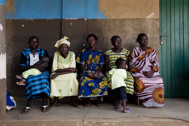 Clients wait outside the Saint Bakhita Health Centre in Yei. The health repercussions of losing a highly skilled frontline health worker such as Sister Veronika could affect this community for generations.