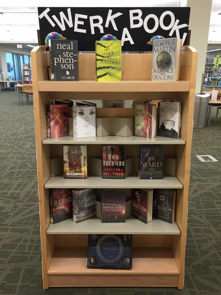 The big books display from another angle. 