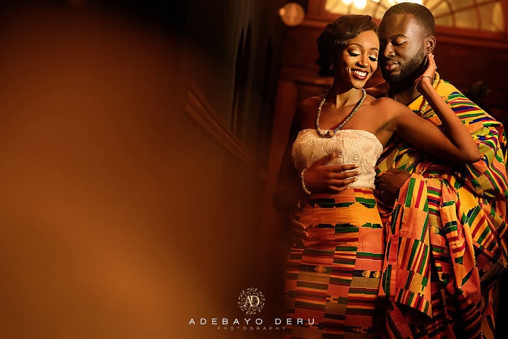 The wedding was a fusion of Gabriel and Annabella's Tanzanian and Ghanaian cultures.