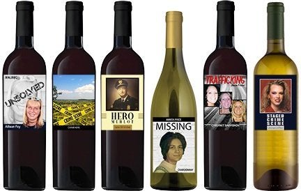 Information about unsolved cases is now being featured on bottles of wine.