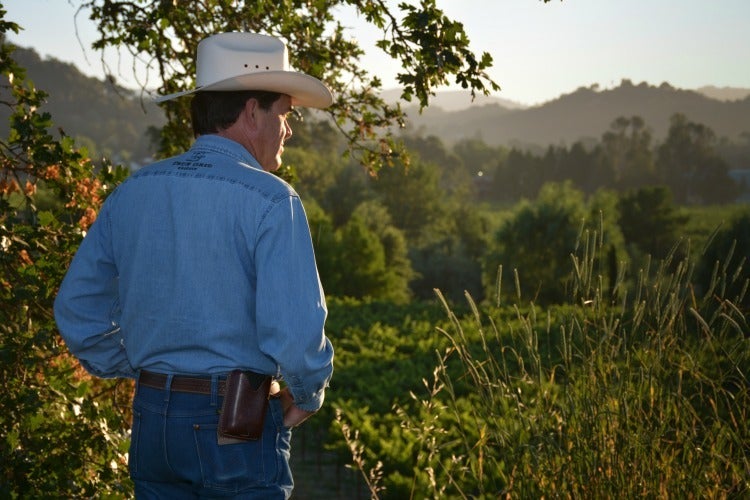 Tim Thornhill overseeing the vineyards of Mendocino Wine Company