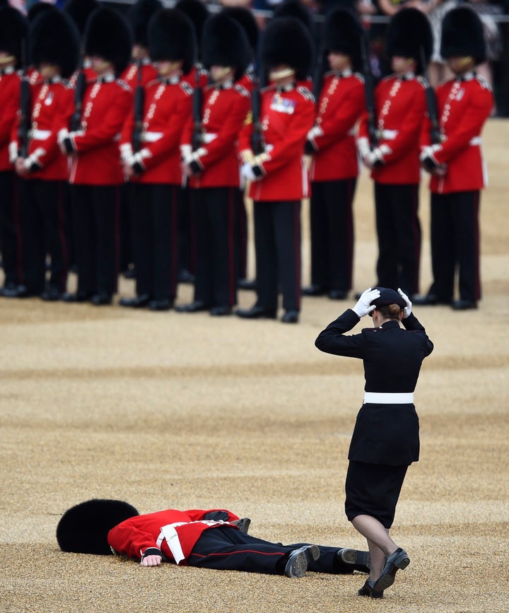 The ceremony takes place on Horseguards Parade