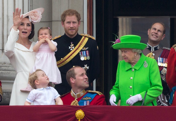 Charlotte's big brother Prince George was reportedly wearing <a href="https://twitter.com/QueenVicMirror/status/7416013551738