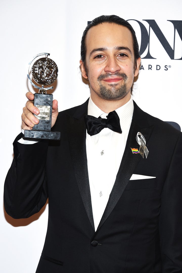 Lin-Manuel Miranda at the Tony Awards