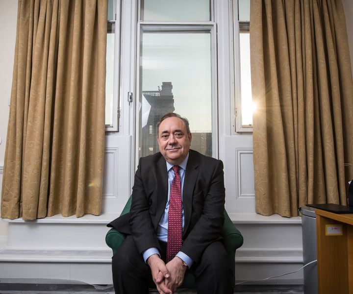 Alex Salmond, in his Commons office
