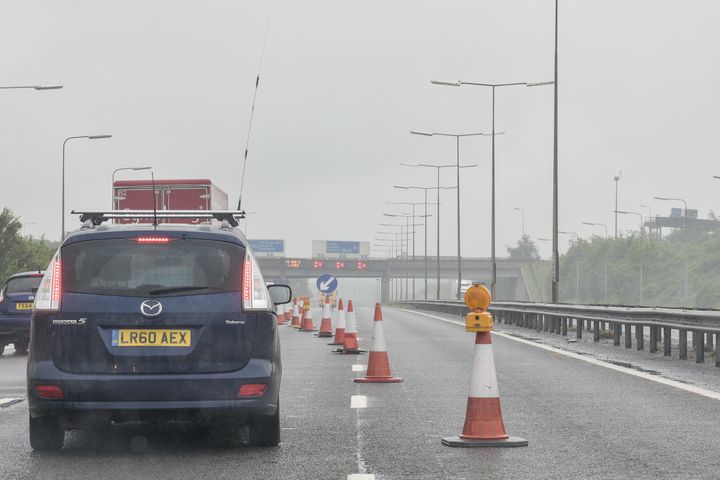 The M1 was closed due to the incident