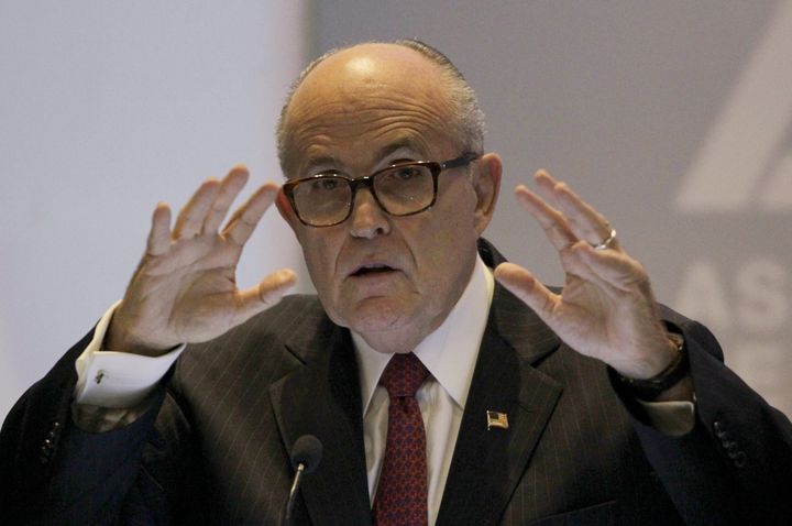 Former New York City mayor Rudy Giuliani, pictured in 2015, says his views of gay marriage "have evolved."