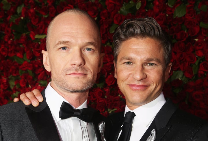 The actor with his husband, David Burtka. 