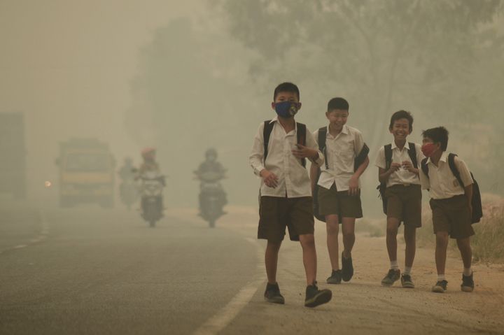 air pollution model for kids