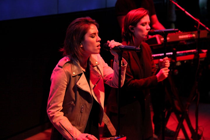 Tegan and Sara kick off Samsung 837's Live NYC Concert Series on June 9 in New York City.