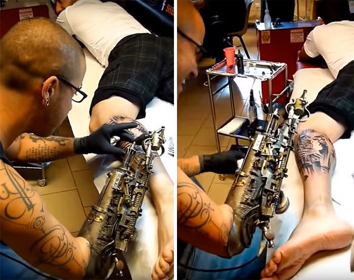 Custom prosthetic arm doubles as a tattoo machine | Mashable