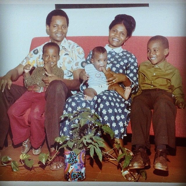 Paul Family in Abijan, Cote d'Ivoire, circa 1975 